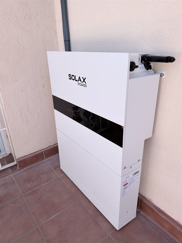 Batería instalada en terraza